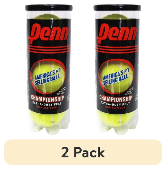 (2 Pack)  Championship Extra Duty High-Altitude Tennis Ball Can (3 Balls)